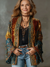 SIGITA – Siuvinėta boho kimono striukė